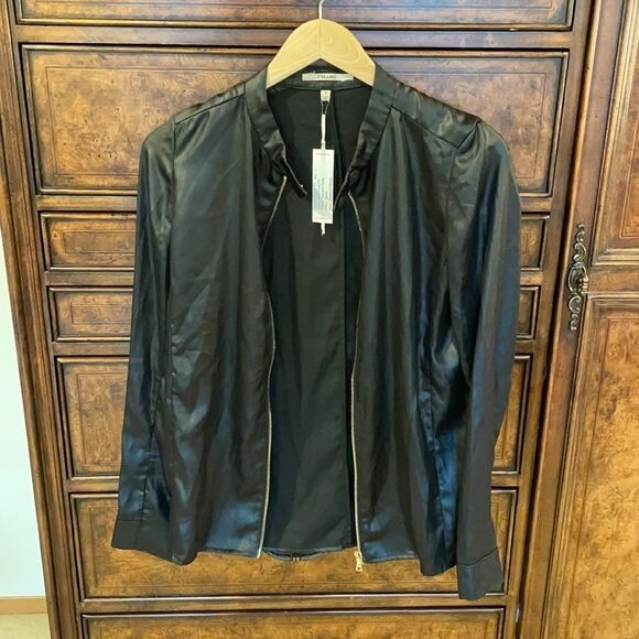 J Brand Tops - Nwt J Brand olmstead satin jacket. It can be worn as a jacket or a blouse